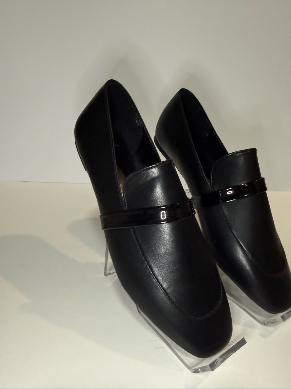Halston Heritage Black Penny Loafers